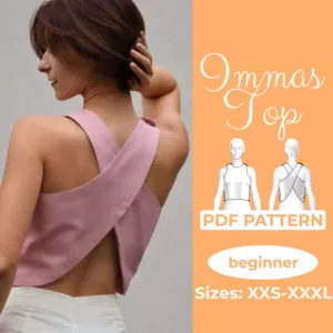 Wrap Top Pattern | Easy Crossover Top Pattern | Crossback Apron