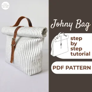 Roll Top Bag made from a Sewing Pattern