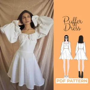 Model wearing a Celtic Dress made from a Sewing Pattern