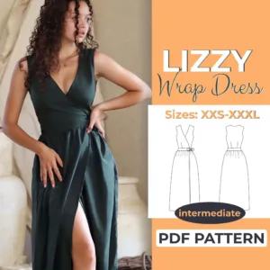 Wrap Dress Made from a Sewing Pattern