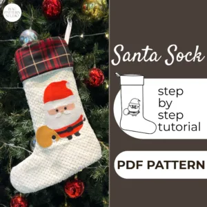 xmas Stocking made from a Sewing Pattern