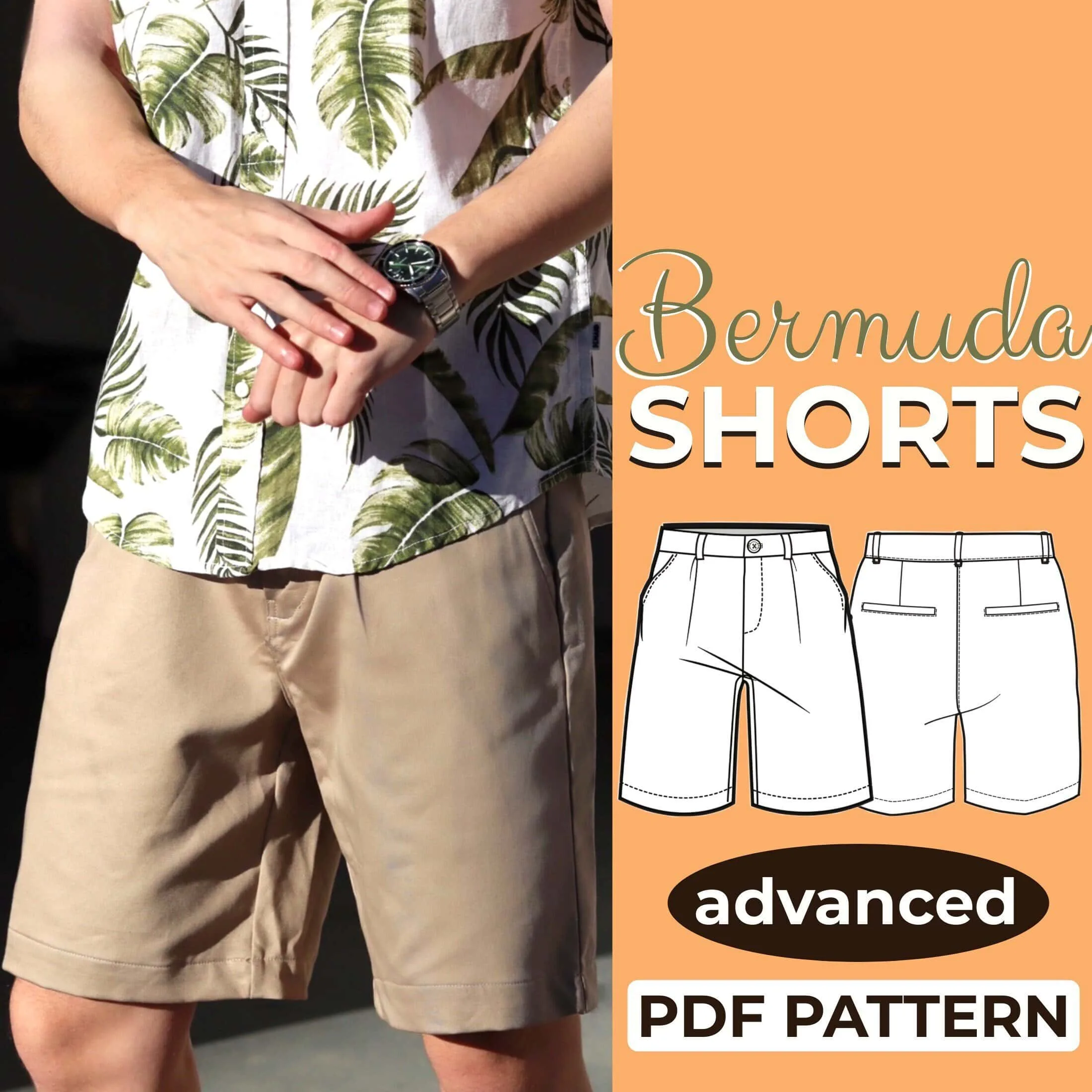 Bermuda Shorts Sewing Pattern | Pattern Couture
