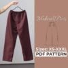 men pants on a rack with the text medieval pants pdf pattern