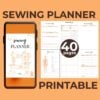 Printable Sewing Project Planner with 40 pages