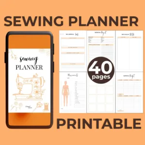 Printable Sewing Project Planner with 40 pages