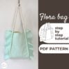 Ruffle Tote Bag made from a Sewing Pattern