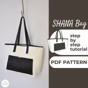 Large Tote Bag made from a Sewing Pattern