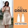Model wearing a Side Tie Dress made from a Sewing Pattern