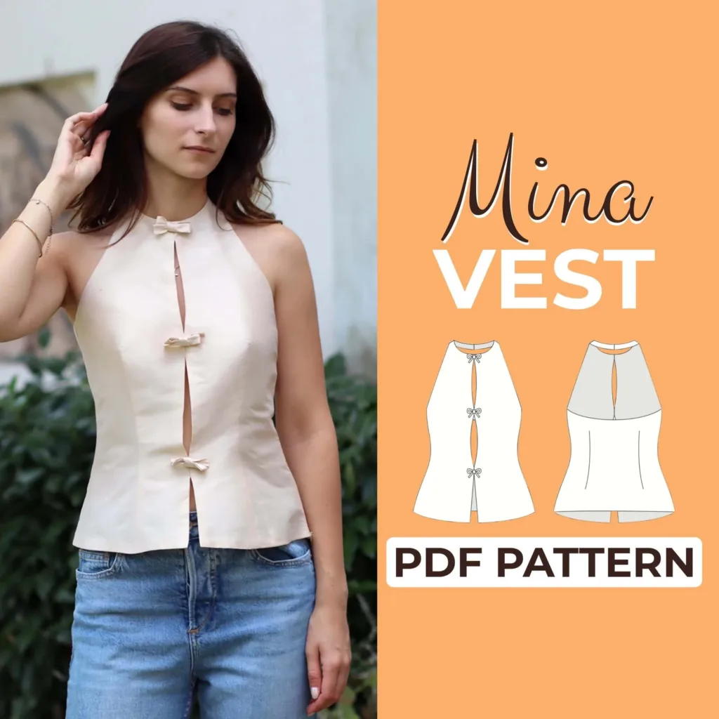 Halter Vest Sewing Pattern | Pattern Couture