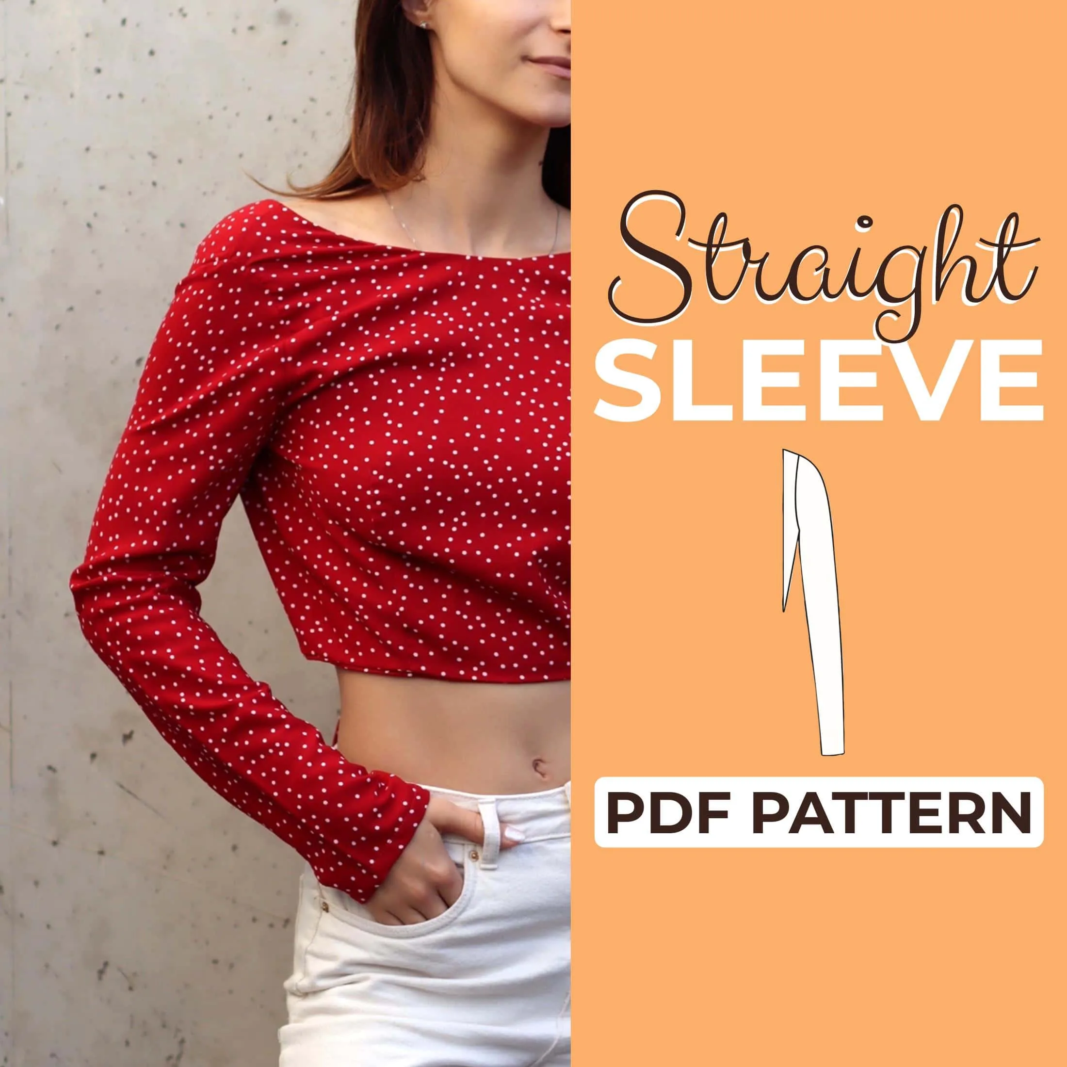 Straight Sleeve Sewing Pattern | Add-on Sleeves | Pattern Couture