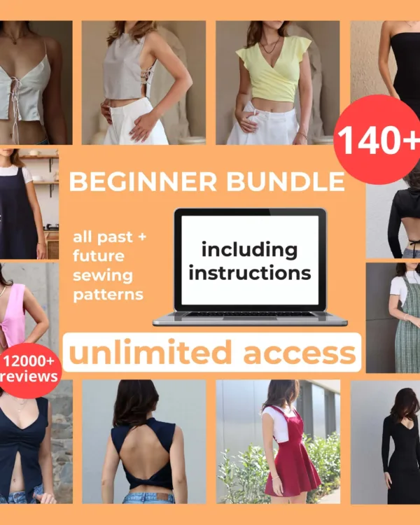 A Sewing Pattern Bundle with Easy Sewing Patterns For Beginners