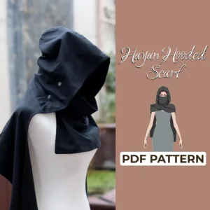 Hooded Cowl Scarf Sewing Pattern