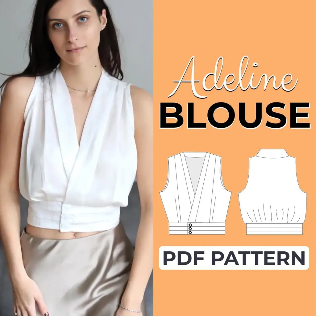 Cropped Button Down Top Pattern | Pattern Couture