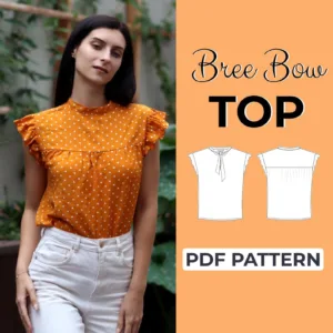 Ruffle Cap Sleeves Sewing Pattern