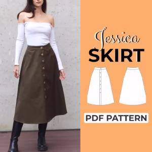 Button Down Midi Skirt Pattern