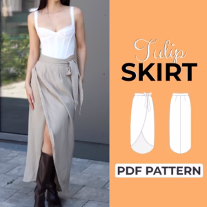 Linen Wrap Skirt Sewing Pattern