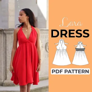 Halter Midi Dress Sewing Pattern