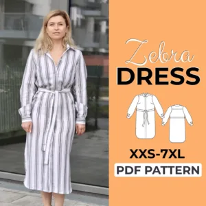 Long Sleeve Shirt Dress Pattern