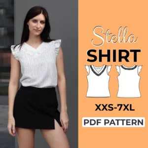 V Neck Blouse Sewing Pattern