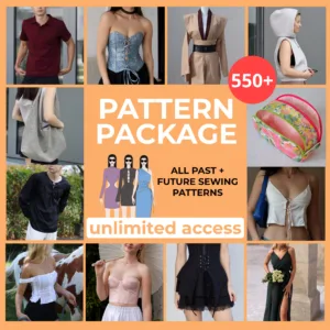 Whole Shop | 550+ Sewing Patterns and Sewing Course + Every New Pattern is Free