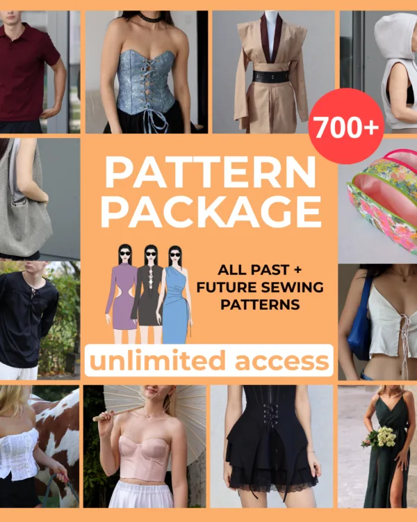 Whole Shop | 700+ Sewing Patterns and Sewing Course + Every New Pattern is Free
