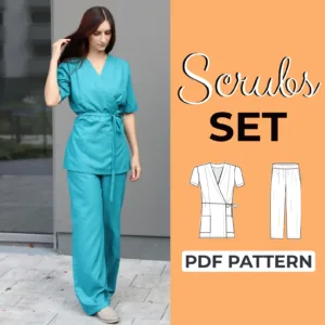 Medical Scrub Set Sewing Pattern