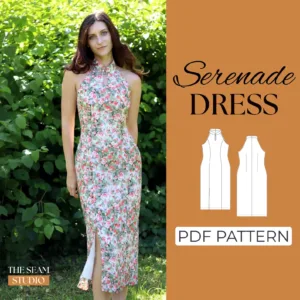 High Neck Dress Sewing Pattern