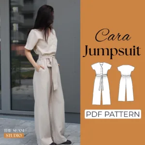 Belted Jumpsuit Sewing Pattern
