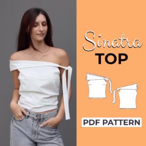 Off Shoulder Tie Top Sewing Pattern