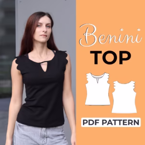 Keyhole Neck Top Sewing Pattern