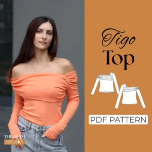 Ruched Long Sleeve Top Sewing Pattern