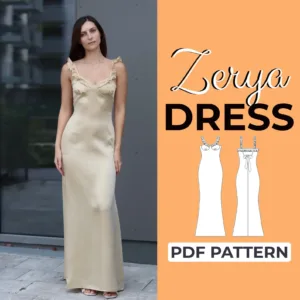 Ruffle Strap Dress Sewing Pattern