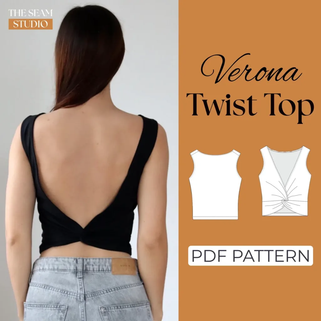 Twist Back Top Sewing Pattern | Pattern Couture