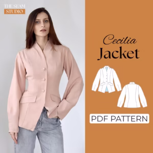 Button Front Jacket Sewing Pattern