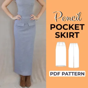 High Waisted Maxi Skirt Sewing Pattern