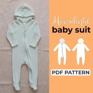 Hooded Baby Sleepsuit Sewing Pattern