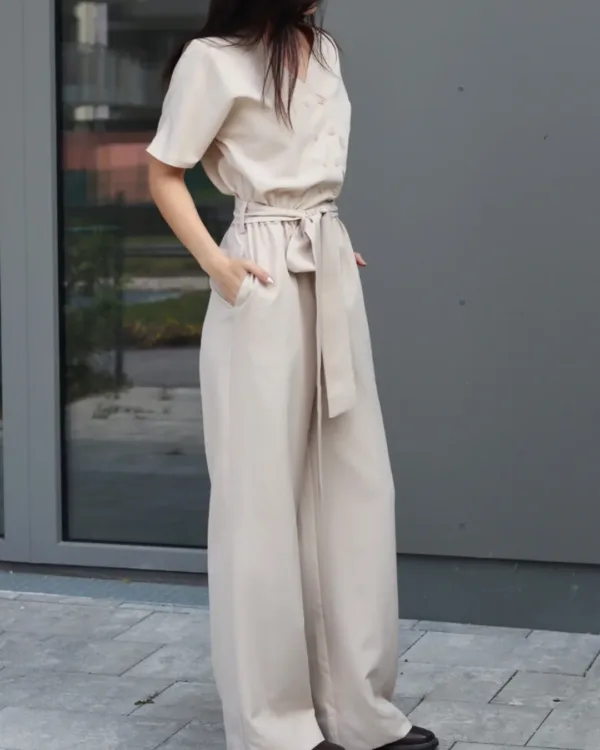Belted Jumpsuit Sewing Pattern