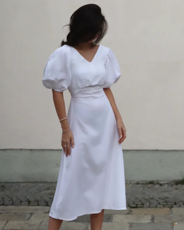 Balloon Sleeve Dress Sewing Pattern