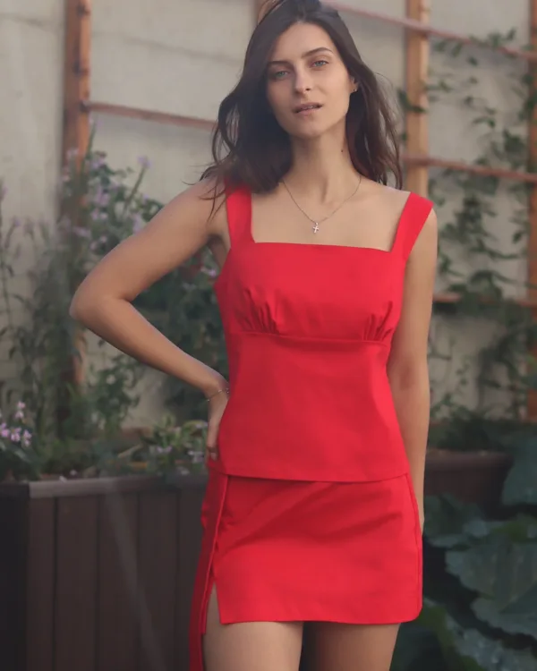 Sleeveless Top + Mini Skirt Sewing Pattern