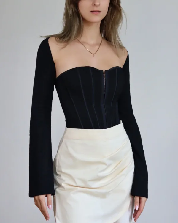 Bolero Shrug Sewing Pattern with Long Sleeves