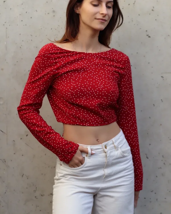 Long Sleeve Tie Back Top Pattern