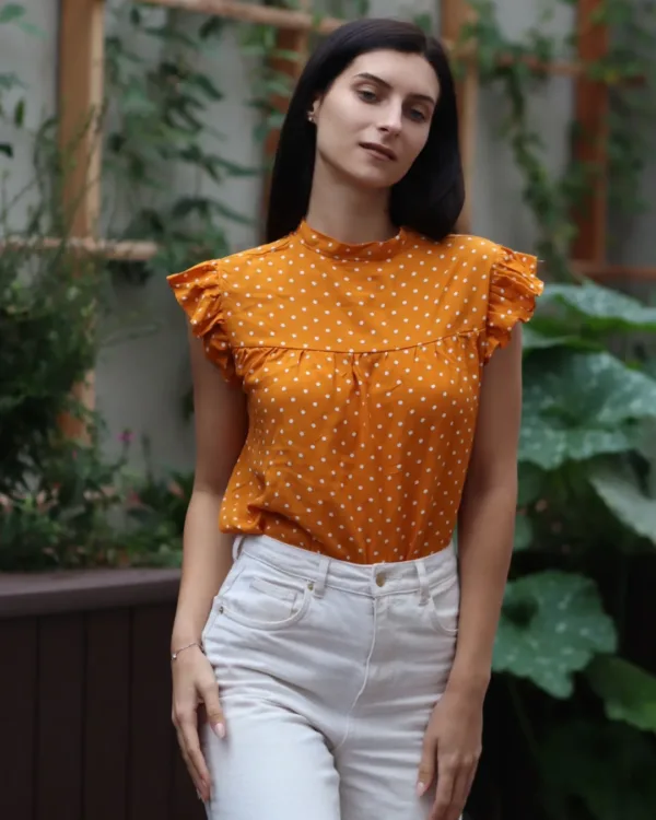 Ruffle Cap Sleeves Sewing Pattern