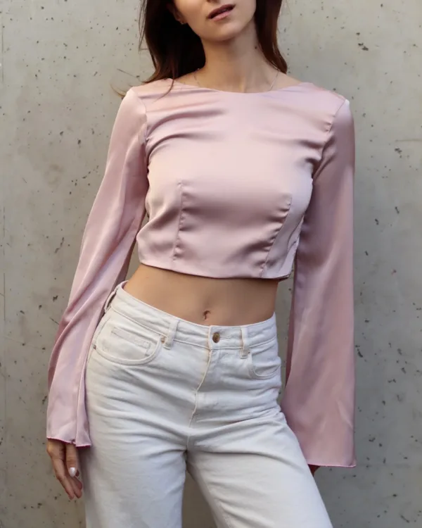 Flare Sleeve Tie Back Top Pattern