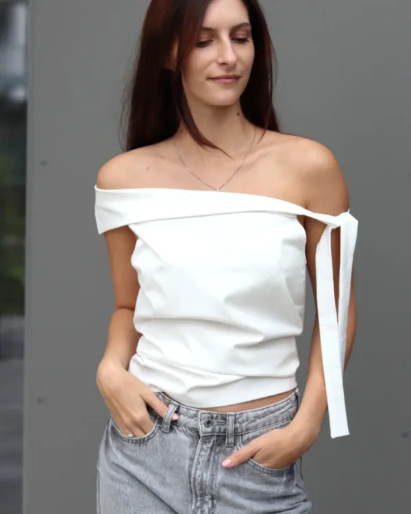 Off Shoulder Tie Top Sewing Pattern