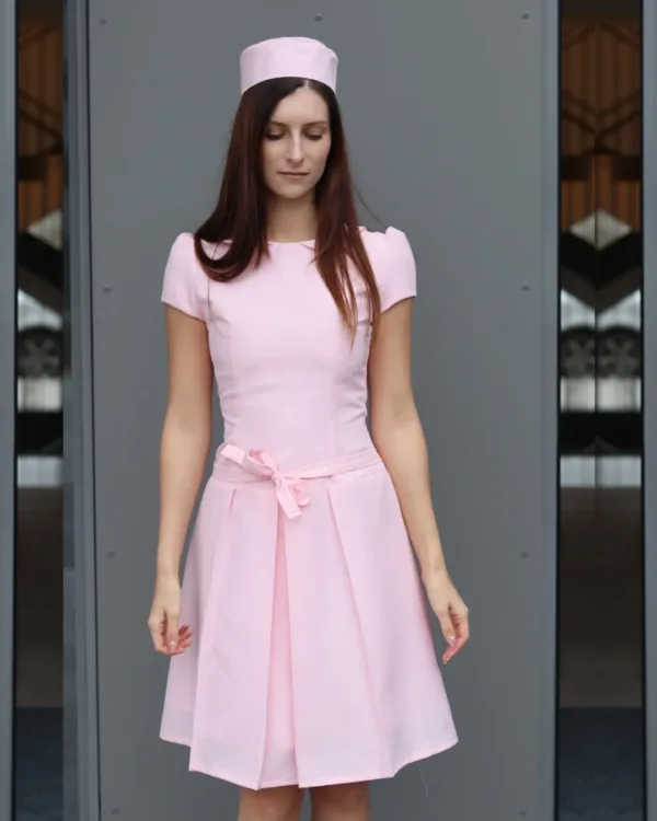 Pleated A-Line Dress with Hat Sewing Pattern