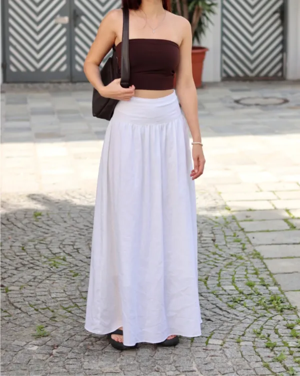 High Waist Maxi Skirt Sewing Pattern