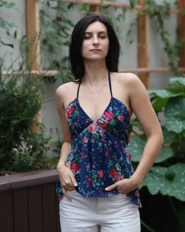 Peplum Halter Top Sewing Pattern