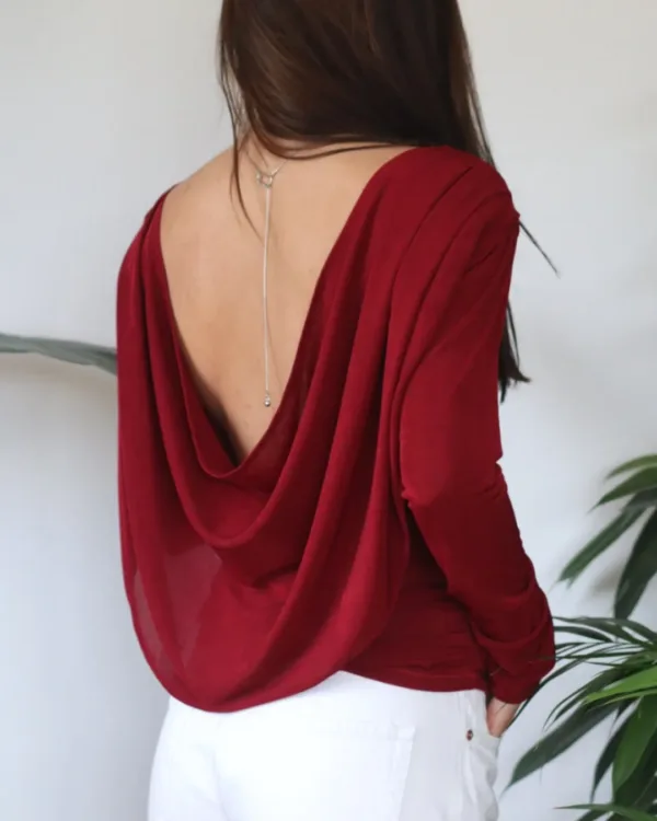 Cowl Back Top Sewing Pattern
