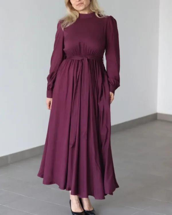 Long Sleeve Maxi Dress Sewing Pattern
