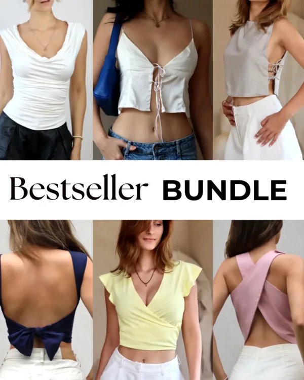 Bestseller Tops Sewing Pattern Bundle | 6 Beginner Patterns